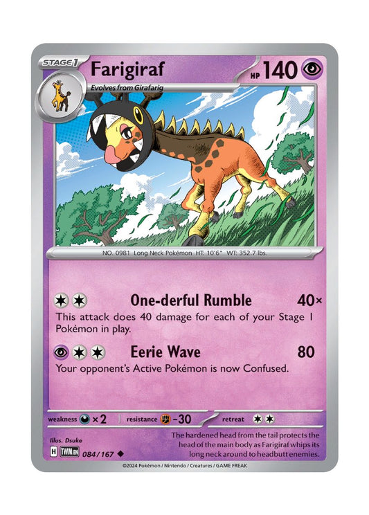 Farigiraf - Reverse Holo (084/167) - Twilight Masquerade