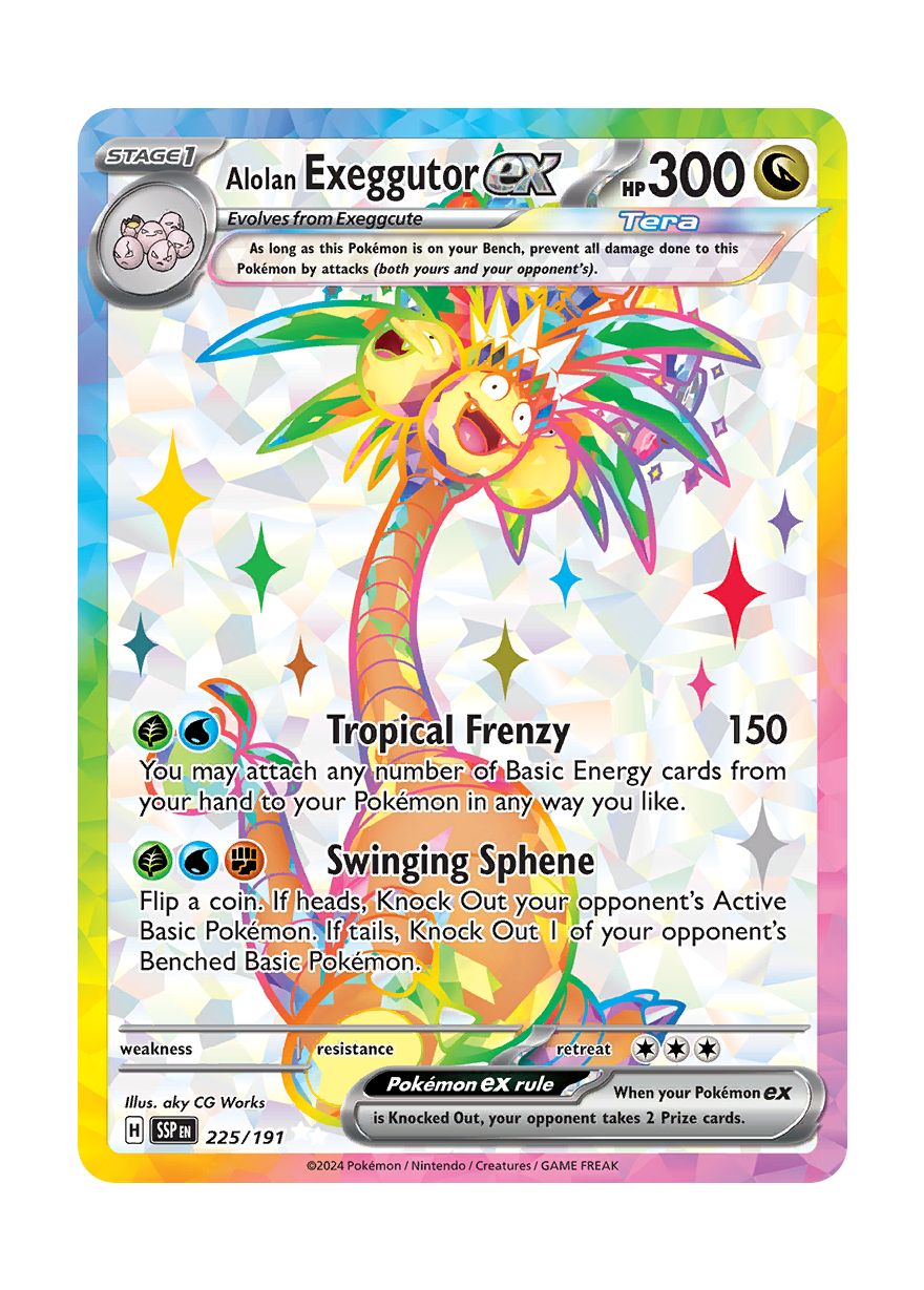 Alolan Exeggutor ex (225/191) - Surging Sparks