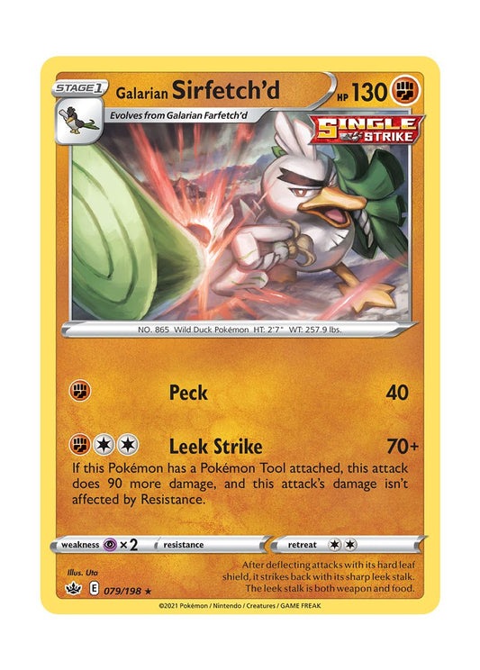 Galarian Sirfetch'd - Reverse Holo (079/198) - Chilling Reign