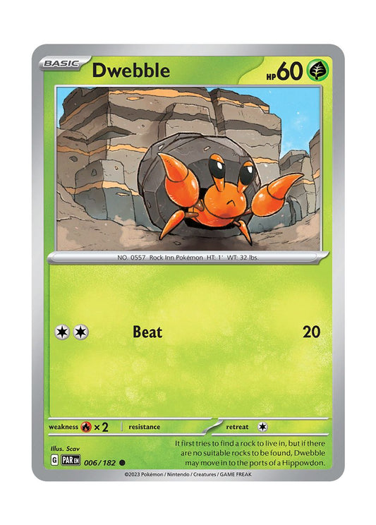 Dwebble - Reverse Holo (006/182) - Paradox Rift