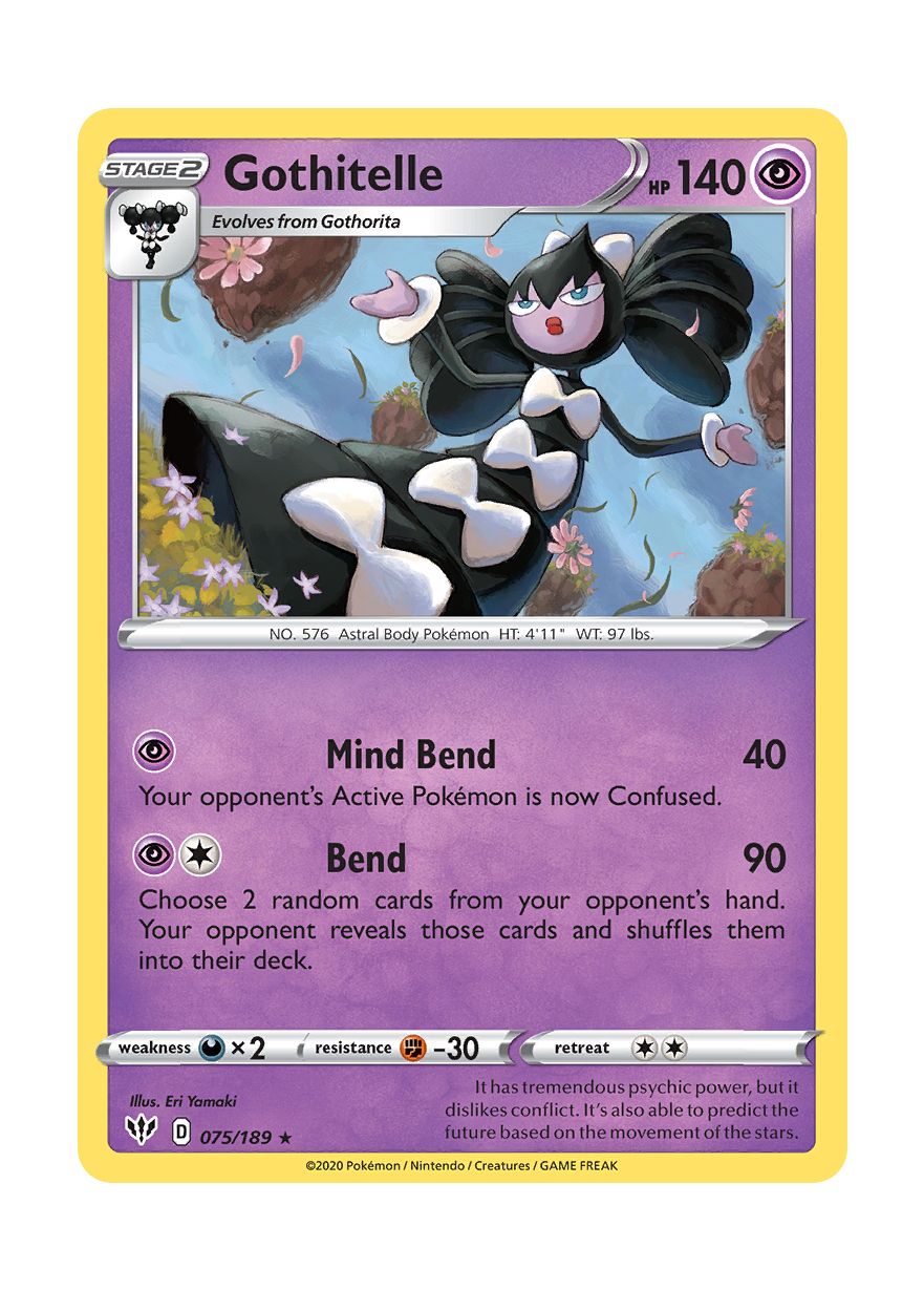 Gothitelle - Reverse Holo (075/189) - Darkness Ablaze