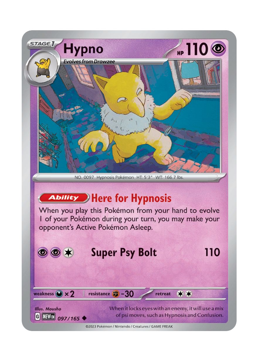 Hypno - Reverse Holo (097/165) - 151