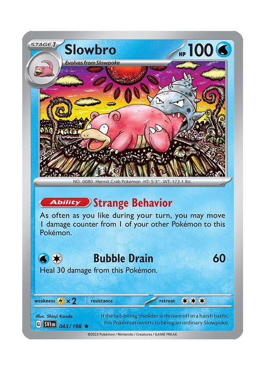 Slowbro - Reverse Holo (043/198) - Scarlet & Violet