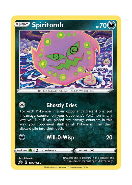 Spiritomb - Reverse Holo (103/198) - Chilling Reign