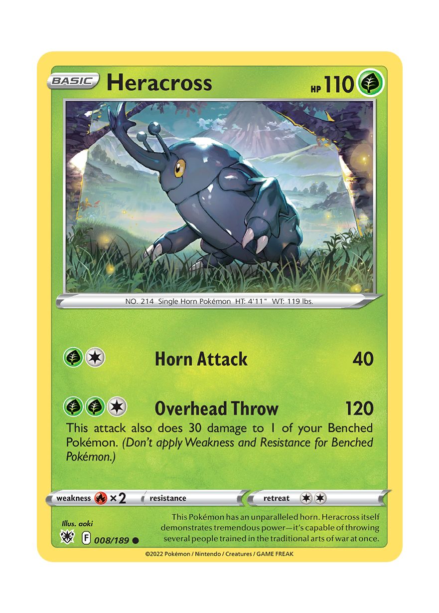 Heracross - Reverse Holo (008/189) - Astral Radiance