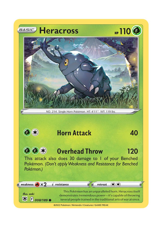 Heracross - Reverse Holo (008/189) - Astral Radiance