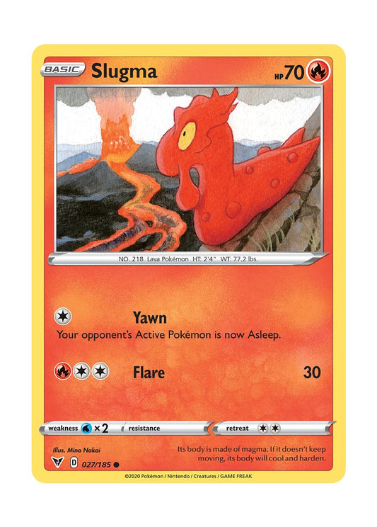 Slugma - Reverse Holo (027/185) - Vivid Voltage