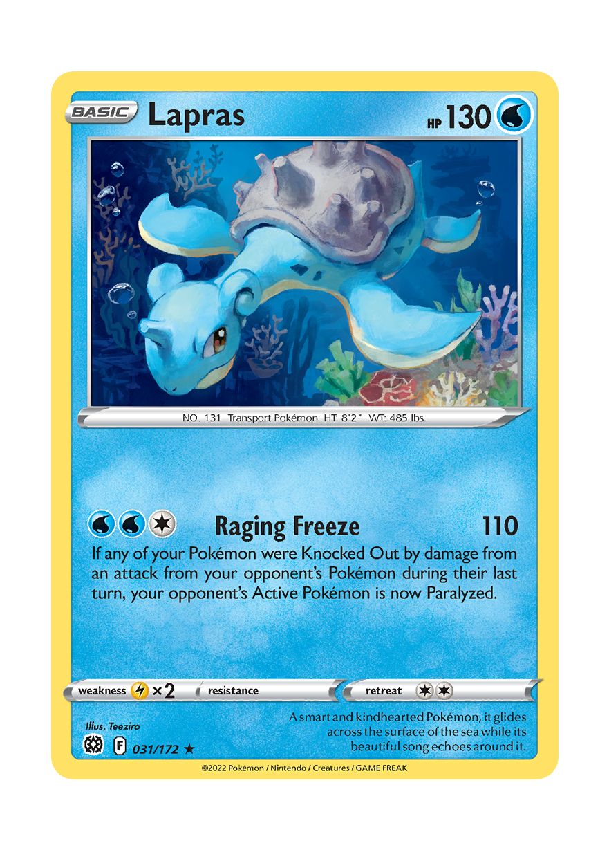 Lapras - Reverse Holo (031/172) - Brilliant Stars