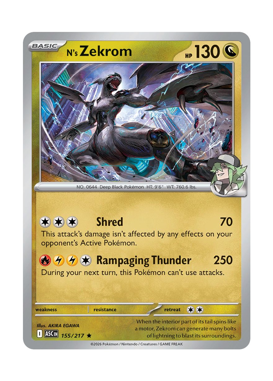 N's Zekrom (155/217) - Ascended Heroes