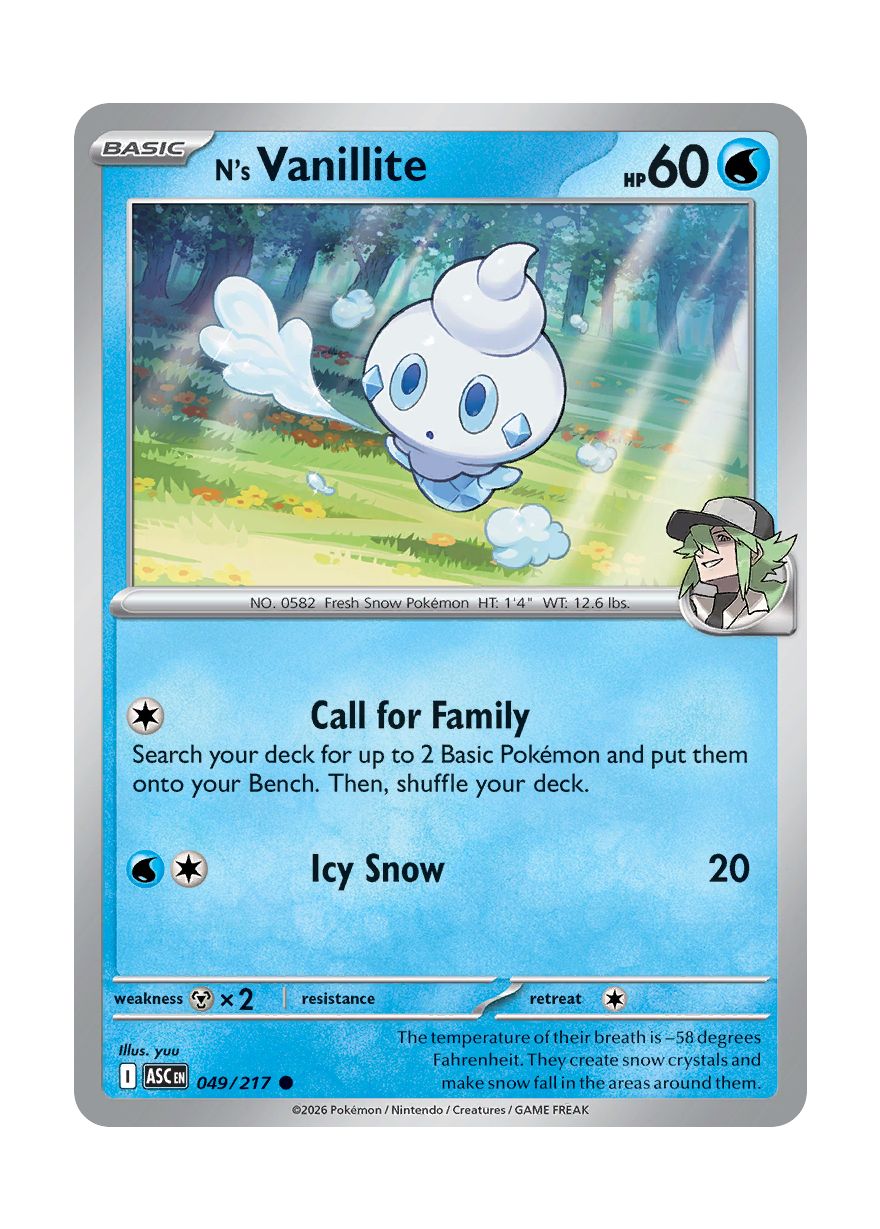 N's Vanillite (049/217) - Ascended Heroes