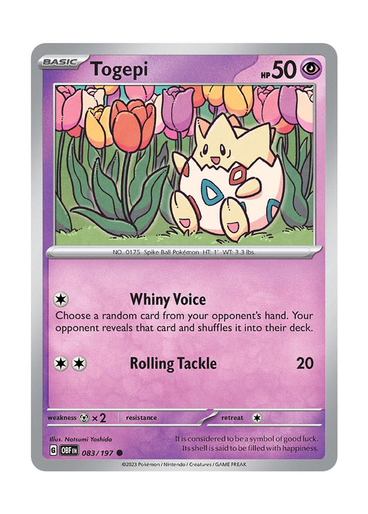 Togepi - Reverse Holo (083/197) - Obsidian Flames