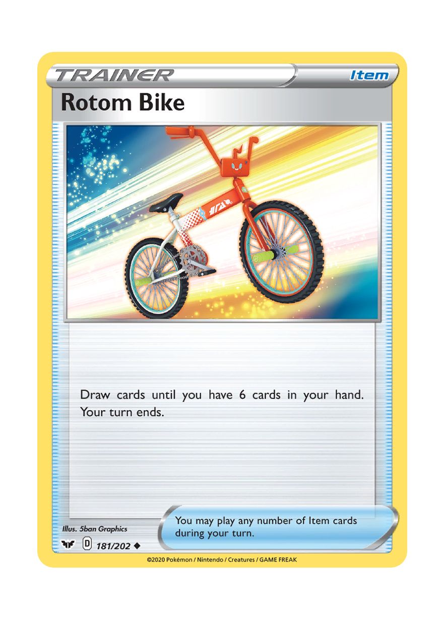 Rotom Bike - Reverse Holo (181/202) - Sword & Shield
