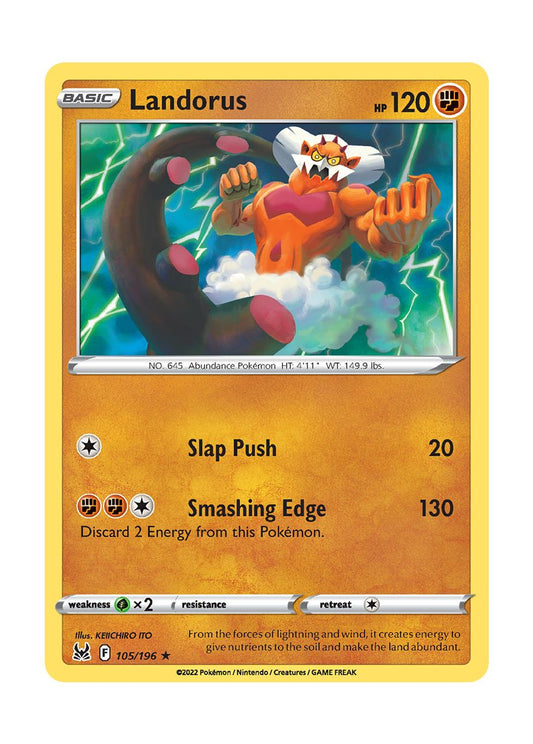 Landorus - Reverse Holo (105/196) - Lost Origin