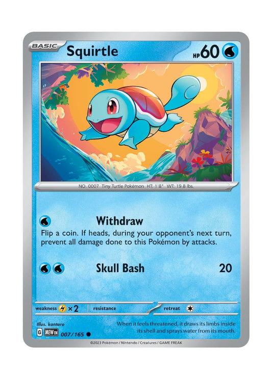 Squirtle - Reverse Holo (007/165) - 151