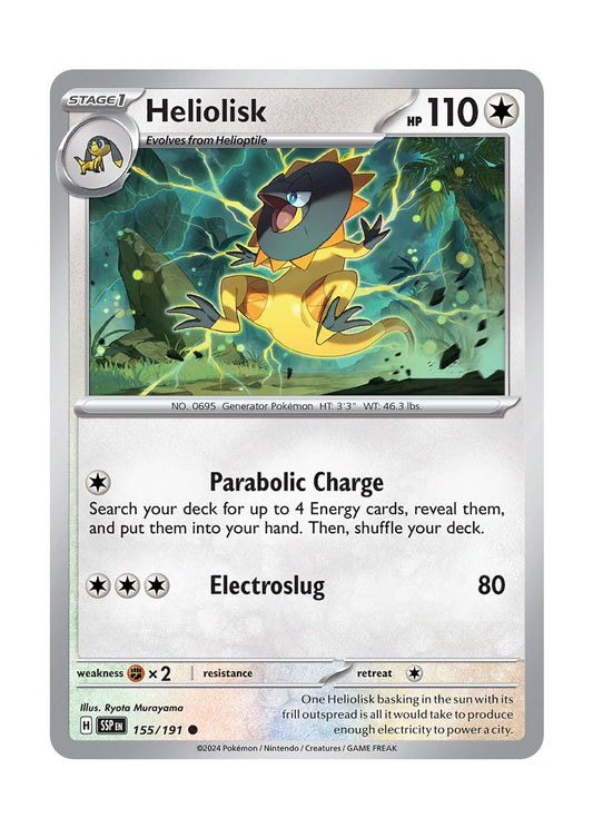 Heliolisk (155/191) - Surging Sparks