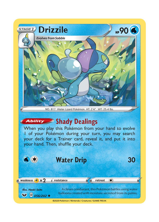 Drizzile - Reverse Holo (056/202) - Sword & Shield