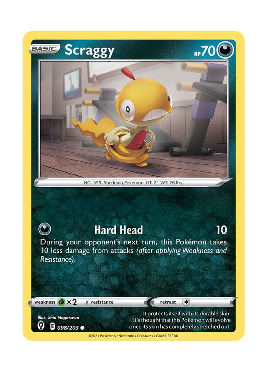 Scraggy - Reverse Holo (098/203) - Evolving Skies