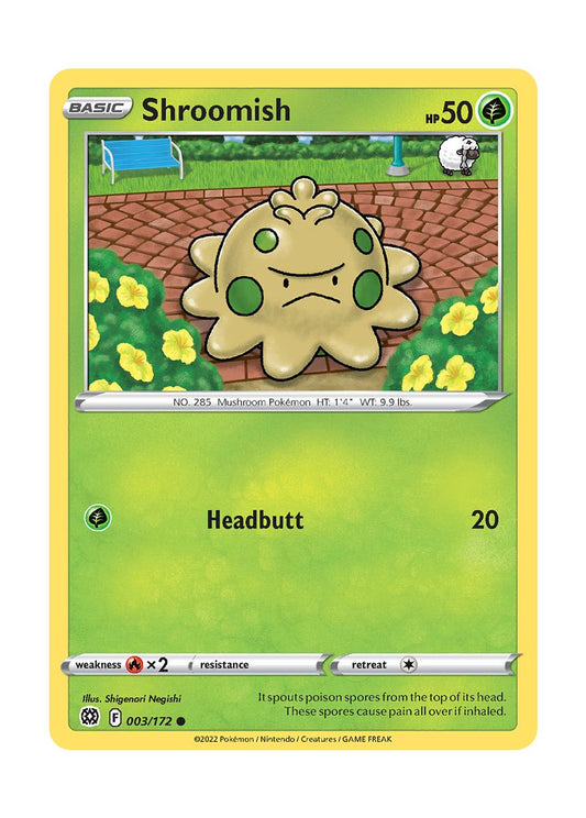 Shroomish - Reverse Holo (003/172) - Brilliant Stars