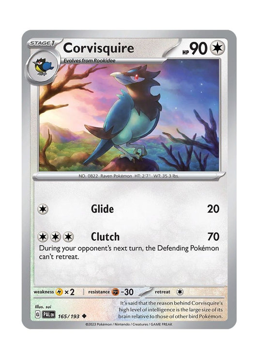 Corvisquire - Reverse Holo (165/193) - Paldea Evolved