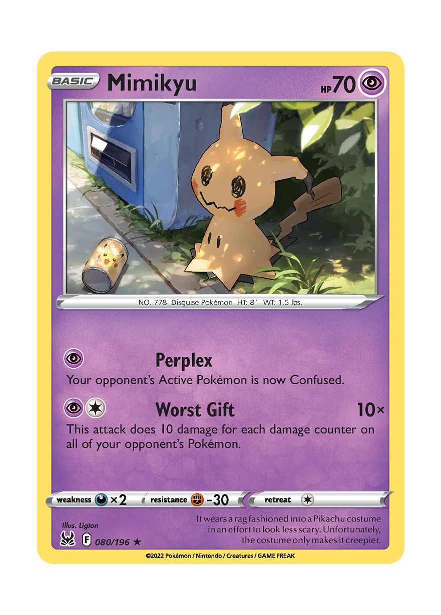 mimikyu pokemon card holographic Mimikyu