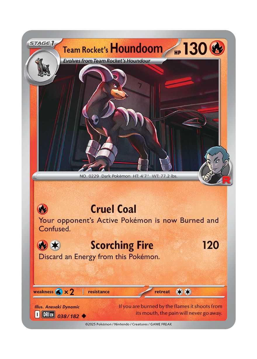 Team Rocket's Houndoom (038/182) - Destined Rivals