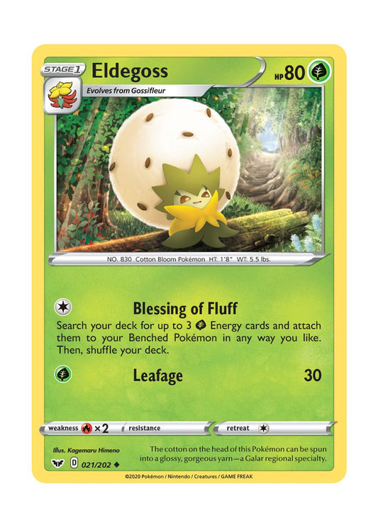 Eldegoss - Reverse Holo (021/202) - Sword & Shield
