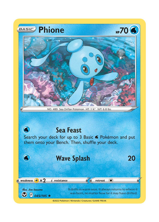 Phione - Reverse Holo (045/195) - Silver Tempest