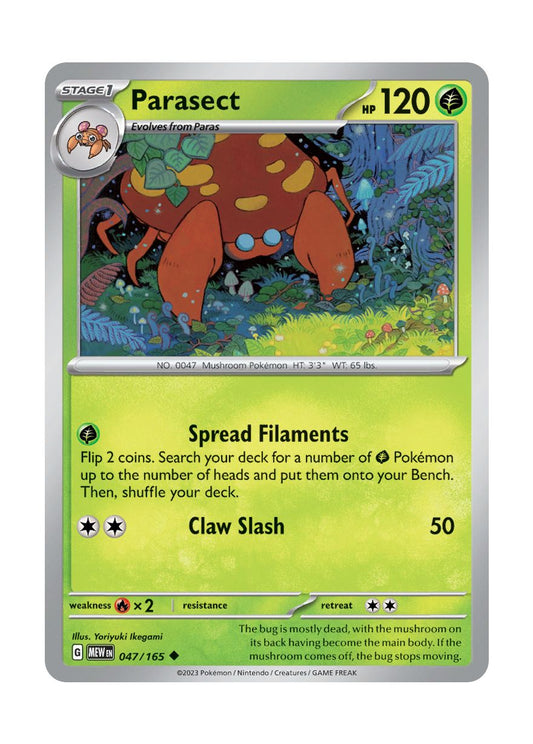 Parasect - Reverse Holo (047/165) - 151