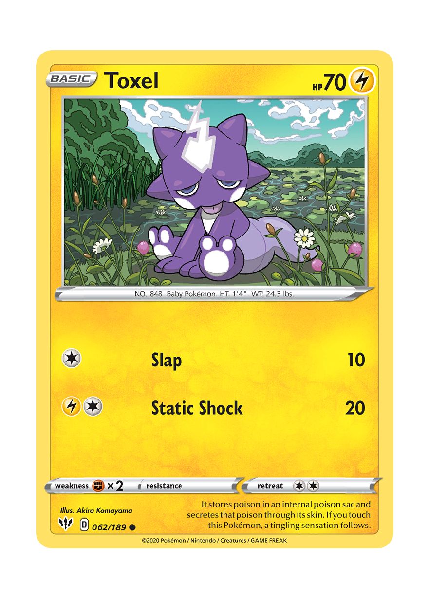 Toxel - Reverse Holo (062/189) - Darkness Ablaze