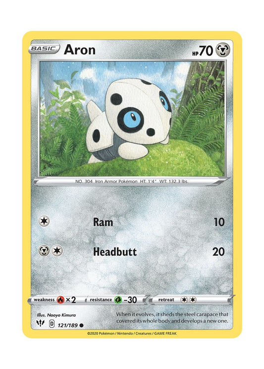 Aron - Reverse Holo (121/189) - Darkness Ablaze