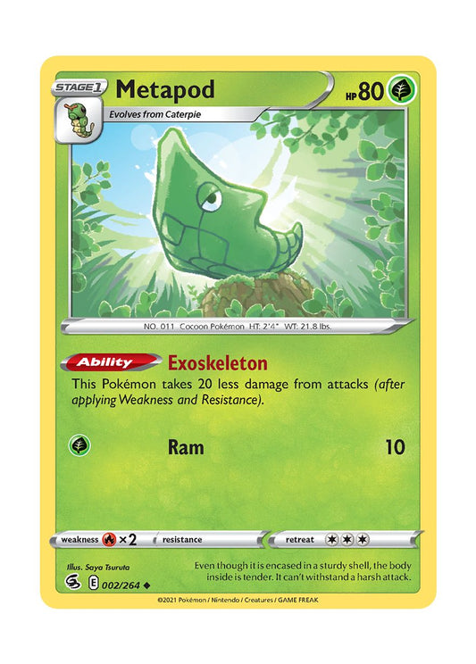 Metapod - Reverse Holo (002/264) - Fusion Strike