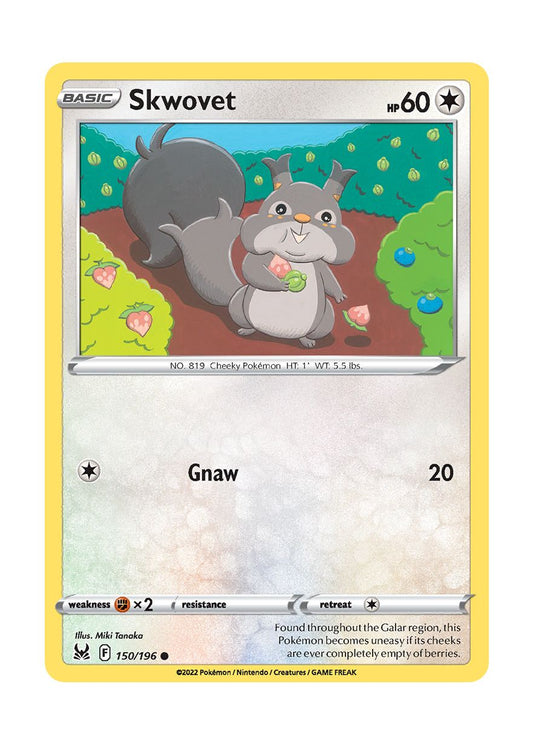 Skwovet - Reverse Holo (150/196) - Lost Origin