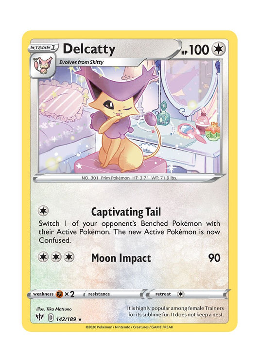 Delcatty - Reverse Holo (142/189) - Darkness Ablaze