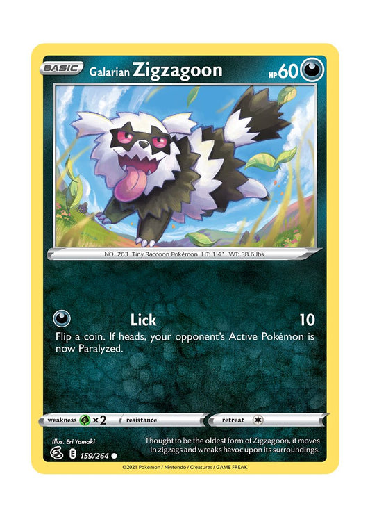 Galarian Zigzagoon - Reverse Holo (159/264) - Fusion Strike