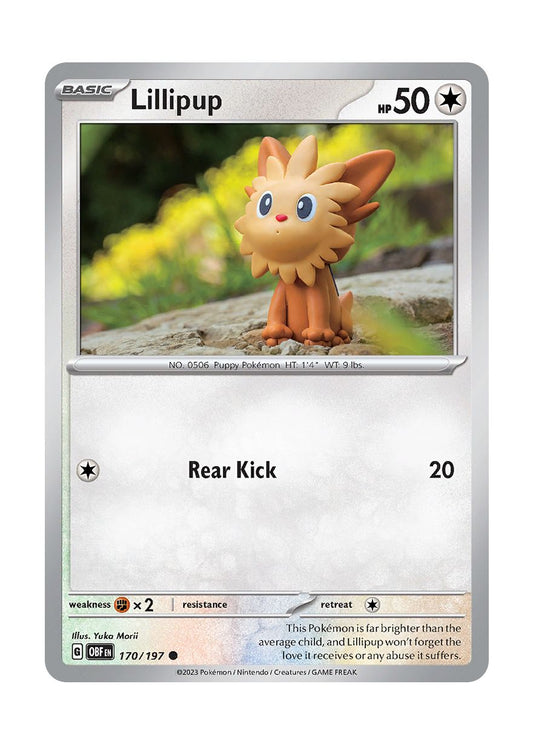 Lillipup - Reverse Holo (170/197) - Obsidian Flames