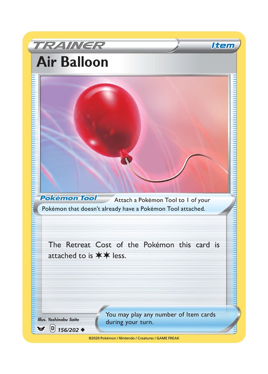 Air Balloon - Reverse Holo (156/202) - Sword & Shield