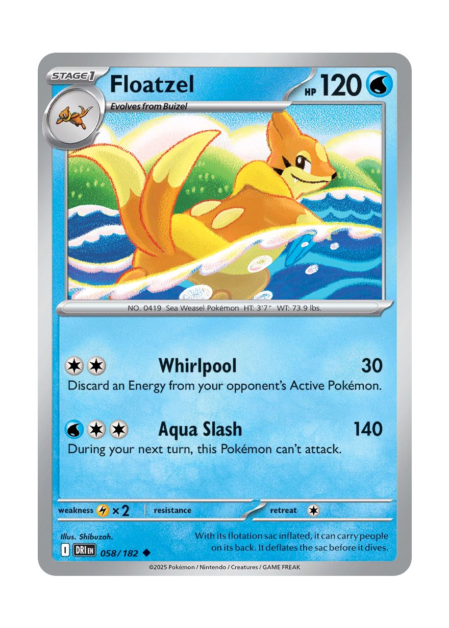 Floatzel (058/182) - Destined Rivals