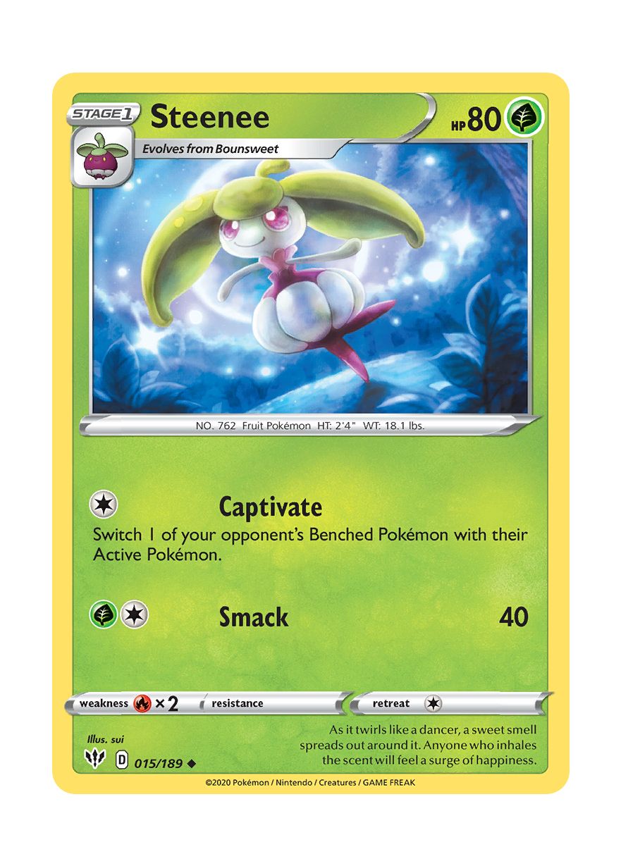 Steenee - Reverse Holo (015/189) - Darkness Ablaze