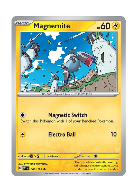 Magnemite - Reverse Holo (063/198) - Scarlet & Violet