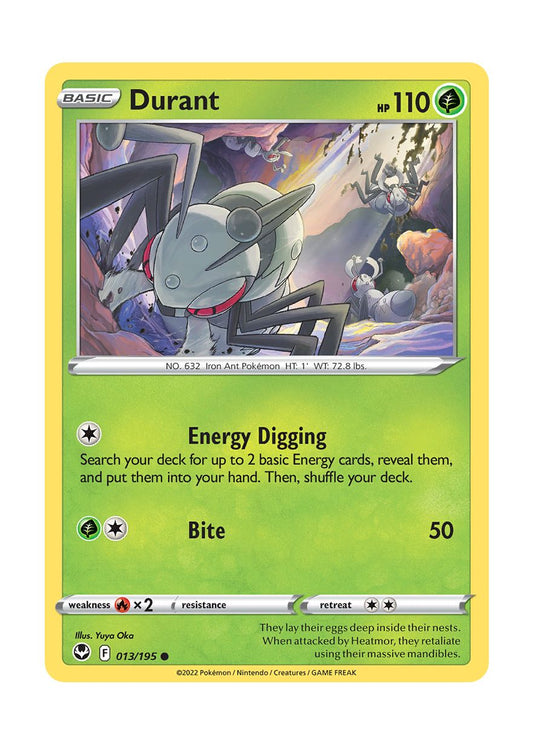 Durant - Reverse Holo (013/195) - Silver Tempest