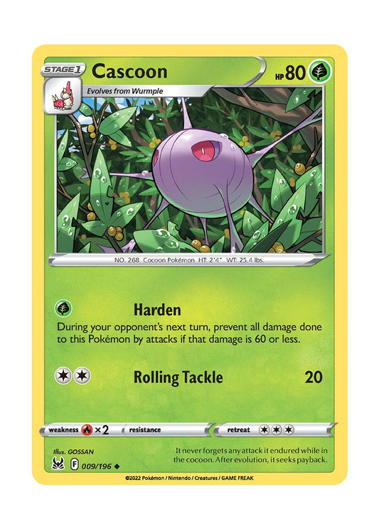 Cascoon - Reverse Holo (009/196) - Lost Origin