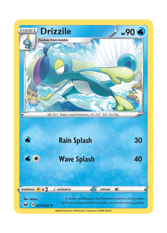 Drizzile - Reverse Holo (057/202) - Sword & Shield