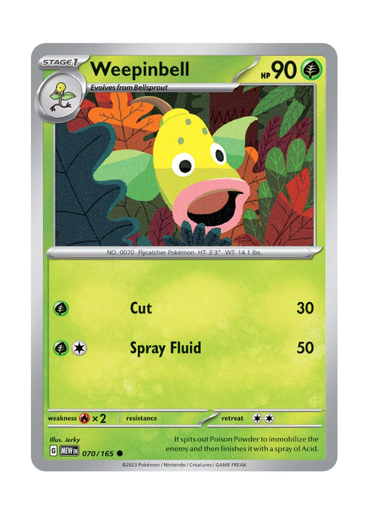 Weepinbell - Reverse Holo (070/165) - 151