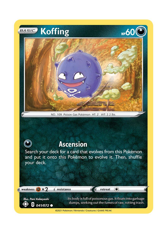 Koffing - Reverse Holo (041/72) - Shining Fates