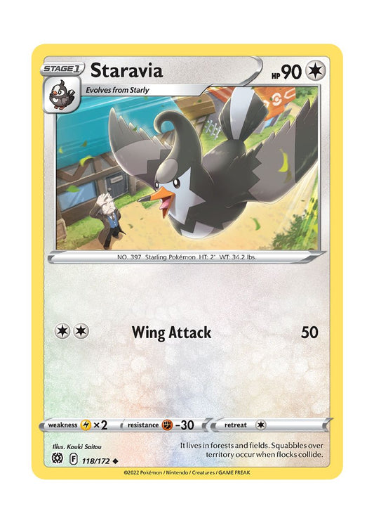 Staravia - Reverse Holo (118/172) - Brilliant Stars