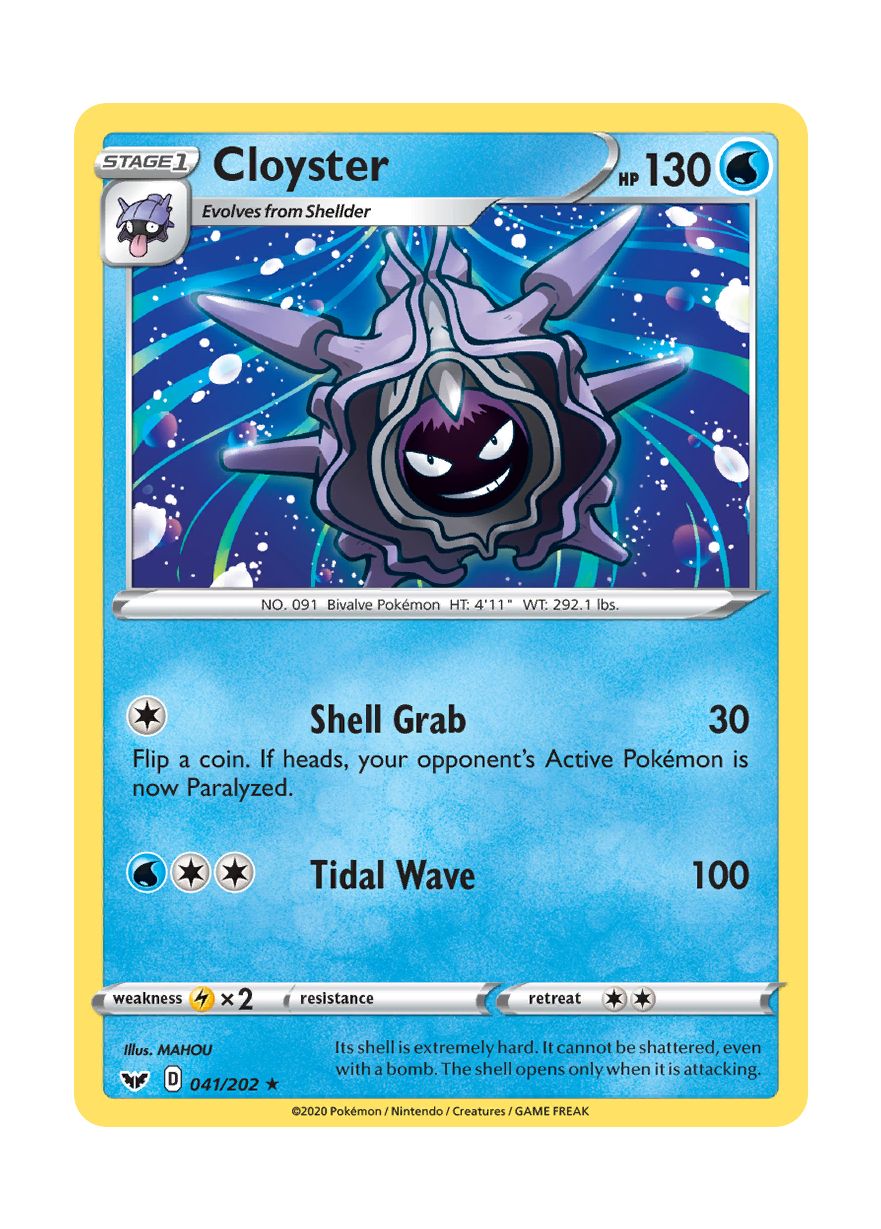 Cloyster - Reverse Holo (041/202) - Sword & Shield