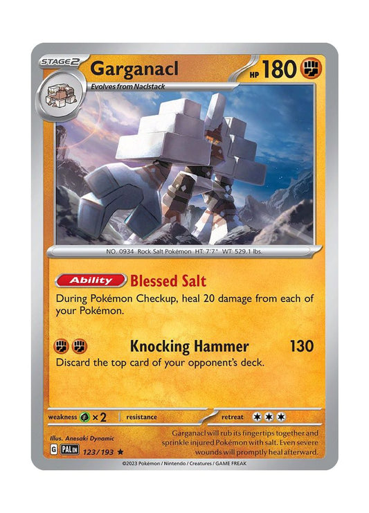 Garganacl - Reverse Holo (123/193) - Paldea Evolved