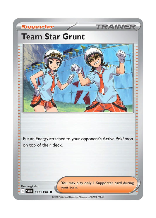 Team Star Grunt - Reverse Holo (195/198) - Scarlet & Violet