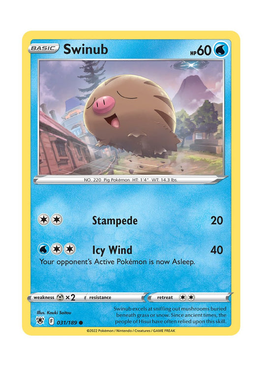 Swinub - Reverse Holo (031/189) - Astral Radiance