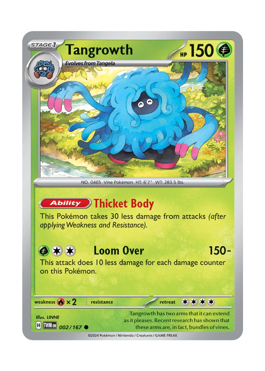 Tangrowth - Reverse Holo (002/167) - Twilight Masquerade